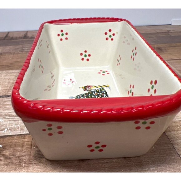 Temp-tations Holiday 12 Oz Ceramic Loaf Pan With Lid - Picture 2 of 5
